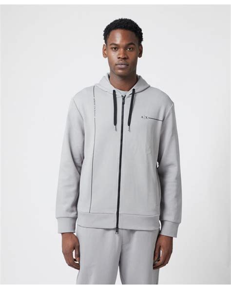 armani jeans sweatshirt|armani exchange zipped ax hoodie.